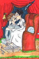 Every Sunday after Holmes' pedicure Watson was rewarded with a kiss
